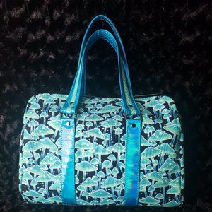 Glow in the Dark Green Mushrooms Purse